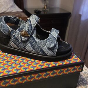 Kurt Geiger Patchwork Denim Sandals